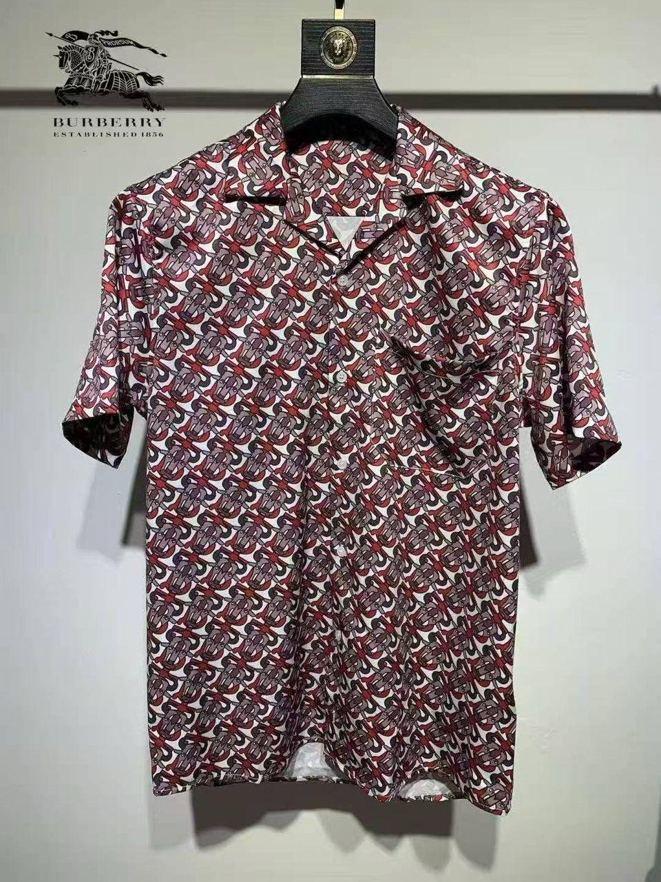 BURBERRY Godwit Monogram Print Shirt