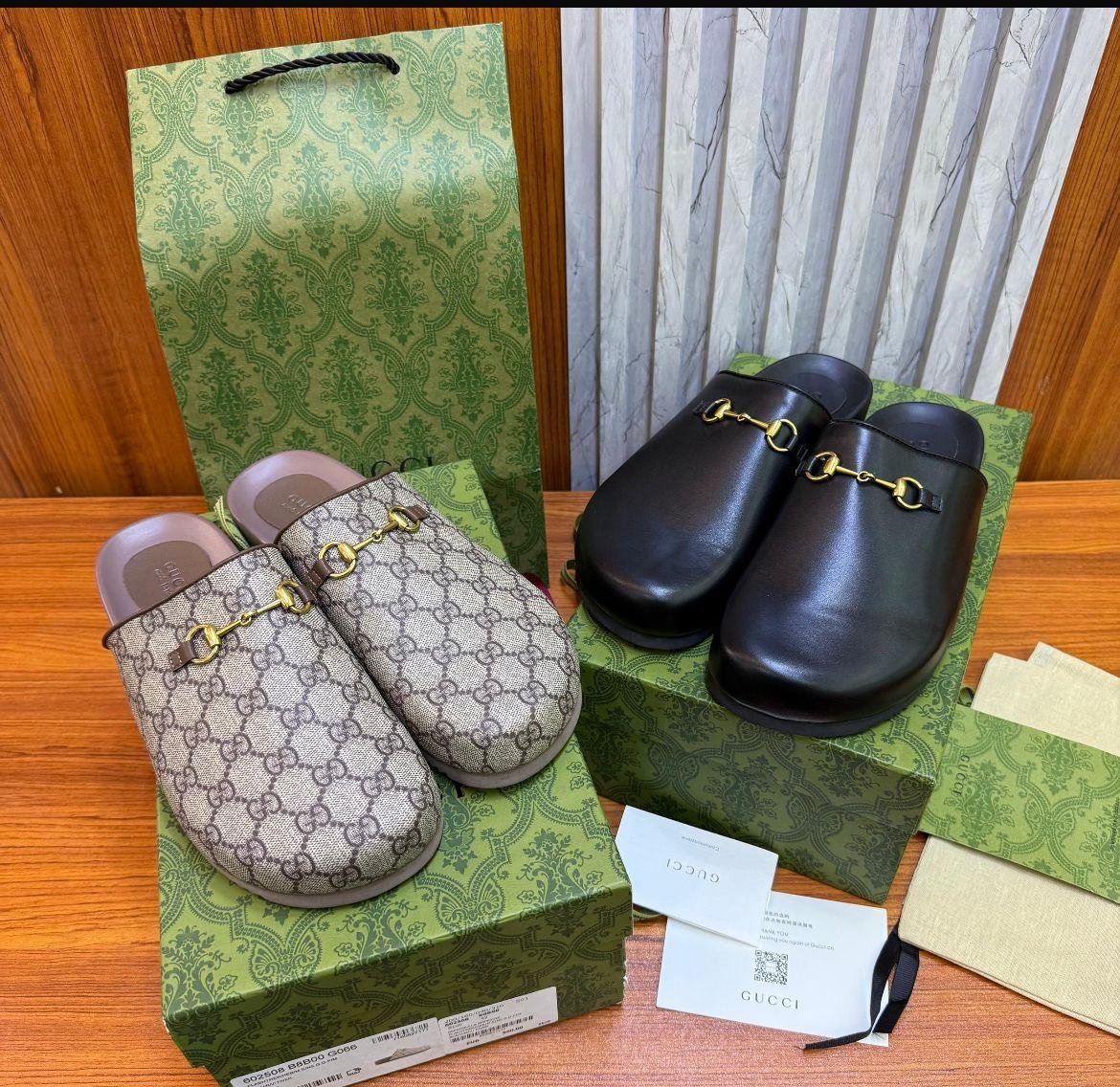 Gucci Men’s Horsebit Leather Mule