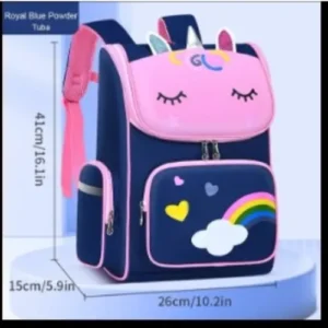 Large Unicorn Backpack- Blue - Image 4